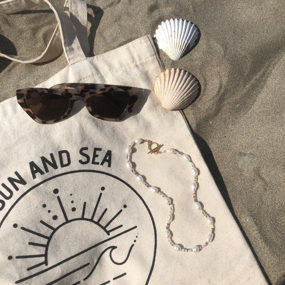 Collier de perles colorées - PadlockfrColliers-Bijoux