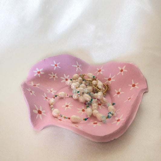 Coupelle rose à fleurs - Padlockfr