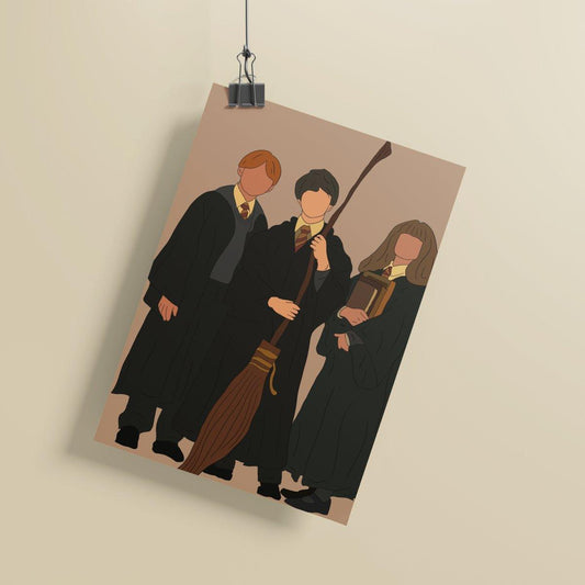 Affiche Harry Potter Ron et Hermione - PadlockfrAffiches