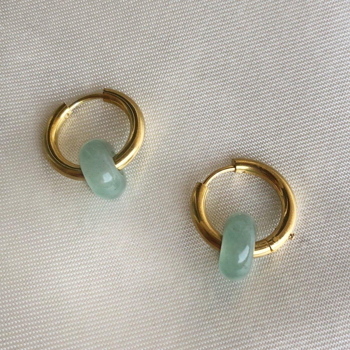 Boucles d’oreilles colorées - PadlockfrColliers-Bijoux