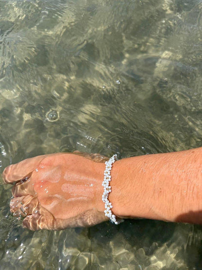 Bracelets de perles fleuris - PadlockfrColliers-Bijoux