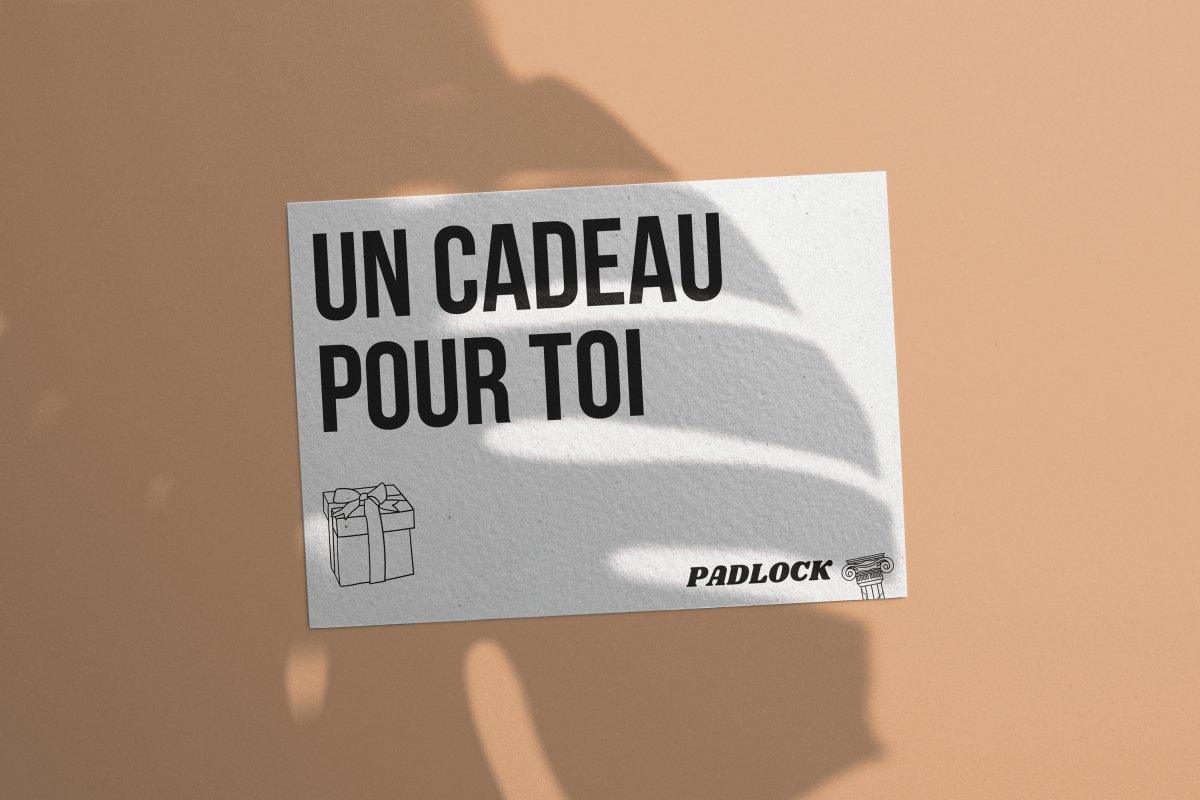 E-Carte Cadeau - PadlockfrCarte cadeau