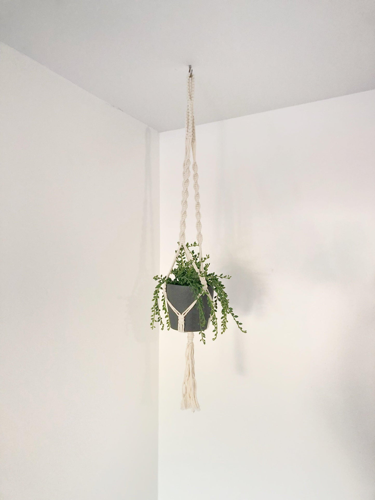 Suspension pour plantes en macramé - 3 branches - Padlockfr